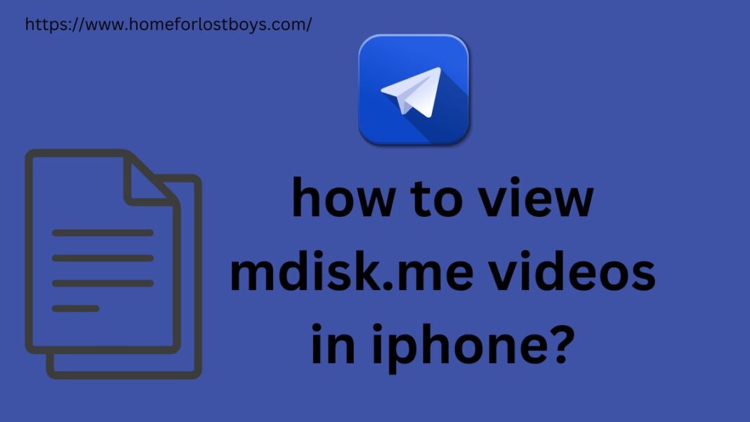 how to view mdisk.me videos in iphone